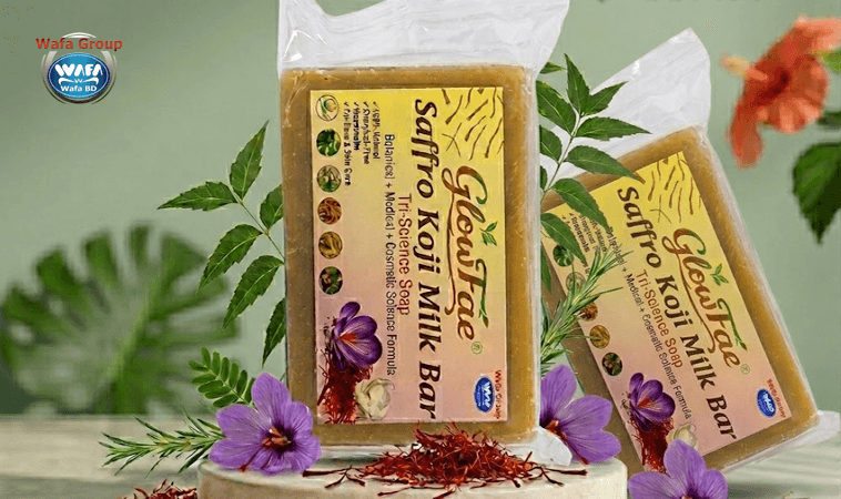 GlowFae Saffro Koji Milk Bar-জাফরান সাবান